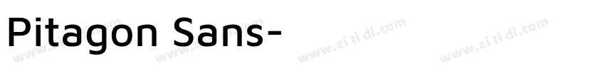 Pitagon Sans字体转换